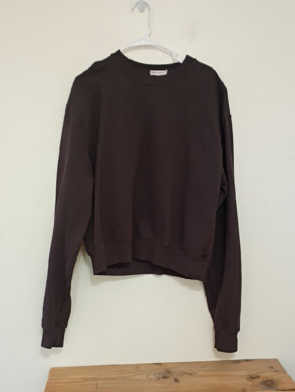 Good American Black Sweatshirt Size 1 Small